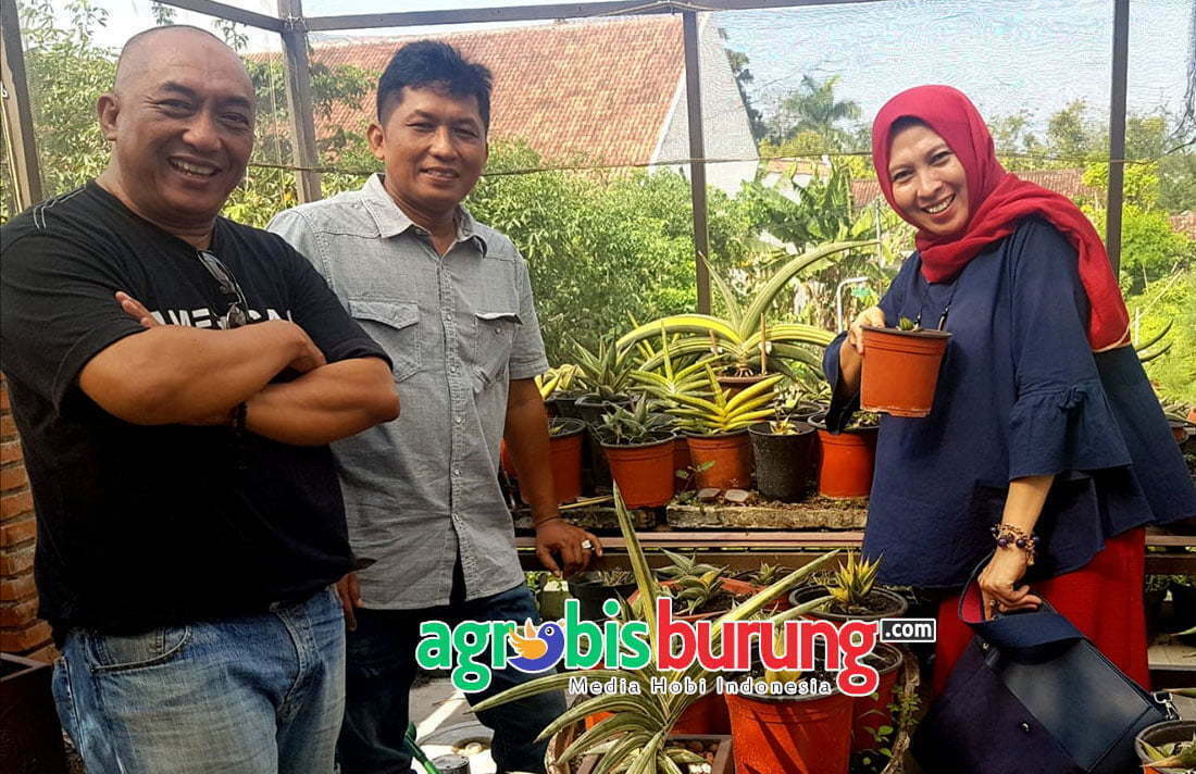 Januar (tengah) dikunjungi teman dari sidoarjo