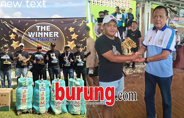 Agil bersama JBM Team (kiri) & saat menerima piala dari ketum.