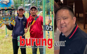 Uki bersama ayahnya H. Mursalim (foto kiri) & Hendry WAT.