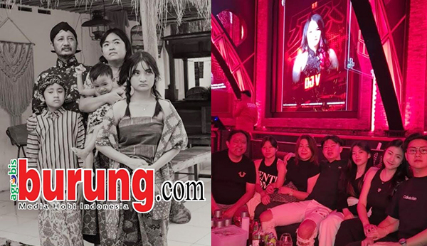 Rosa bersama keluarga (kiri) & Hendry WAT bersama keluarga.