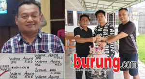 Choirul (Mask BF) Pacitan (kiri) & transaksi WA K-H9F (indukan Mahabarata), diwakili H. Sugih ACC-Prima.