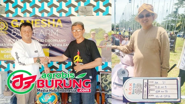 H. Nono Ganesha menyerahkan SOK N.21 kelapa Defri Eyaka (foto kiri). H. Sularno 3F (foto kanan).